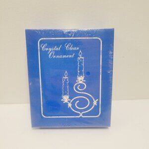 Crystal Clear Ornament No. 2 Merry Christmas Candle Design Henco Selmer TN